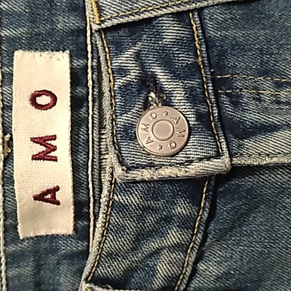 Designer Jeans 25 AMO Made in USA 98%Cotton - Picture 4 of 16